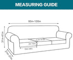 Turquoize 4 Piece Sofa Covers for 3 Cushion Couch Sofa Slipcover Soft Couch - Image 2