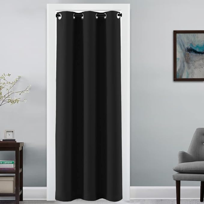 H.VERSAILTEX Doorway Curtain Blackout Closet Door Curtain Room Divider Window by HVERSAILTEX