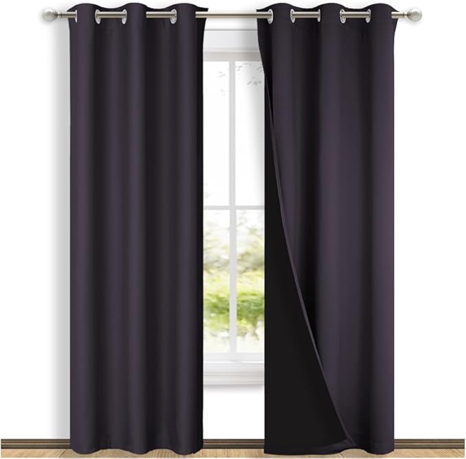 NICETOWN Full Shade Curtain Panels, Pair of Thermal Insulated & Energy by NICETOWN