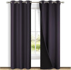 NICETOWN Blackout Curtains 80 inches Long, 2 Pieces, Full Light Blocking Drapes by NICETOWN