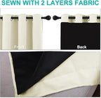 NICETOWN Cold Reducing Curtains, Kitchen Short Full Blackout Curtain Panels - Image 5