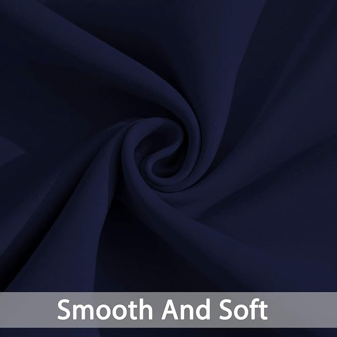 Yakamok Navy Blackout Curtains for Bedroom Window Treatment Boys Girls Kids - Image 5