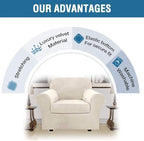 H.VERSAILTEX Rich Velvet Stretch 2 Piece Cover Chair Slipcover Sofa Cover - Image 9