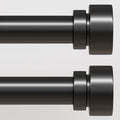Lootkell 2 Pack Modern Black Curtain Rods Set by Unknown