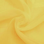 SpaceDresser Yellow Sheer Curtains 4 Panels Rod Pocket Semi-Sheer Curtain 90 - Image 5