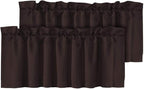 H.VERSAILTEX Blackout Valances for Windows, Kitchen Window Valance Curtains for by HVERSAILTEX