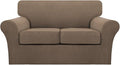 Turquoize 3 Piece Sofa Covers for 2 Cushion Couch Sofa Slipcover Soft Couch by Turquoize