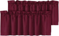 H.VERSAILTEX Blackout Valances for Windows, Kitchen Window Valance Curtains for by HVERSAILTEX