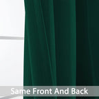 Yakamok Dark Green Blackout Curtains - Image 5