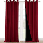 NICETOWN Full Shading Curtains 90 inches Long 2 Panels Set by NICETOWN