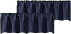 Chyhomenyc Navy Blue Blackout Valances by Chyhomenyc