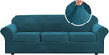 H.VERSAILTEX High Stretch Sofa Slipcover 4 Piece Cover Velvet Furniture by HVERSAILTEX