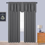 NICETOWN Blackout Valances for Bedroom, Small Window Covering Curtain Set Light - Image 5
