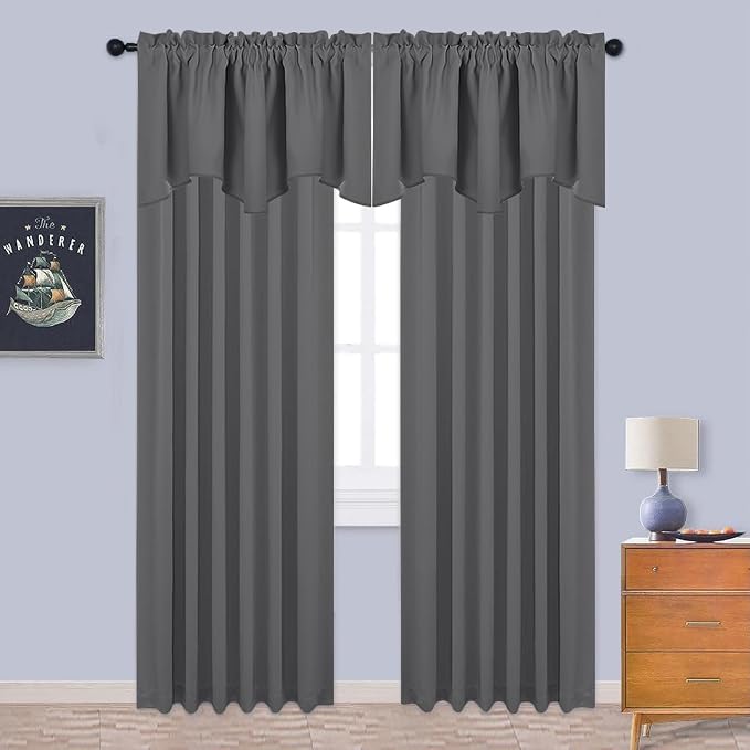 NICETOWN Bedroom Blackout Window Valances - Image 4