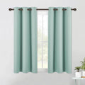 NICETOWN Aqua Blue Blackout Curtain Panels 48 inch Long Set of 2 by NICETOWN