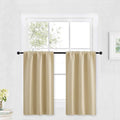 RYB HOME Kitchen Curtains Over Sink 36 inch Length, Rod Pocket Summer Light UV by RYBHOME
