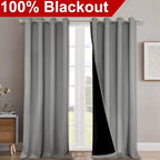 NICETOWN 100% Blackout Blinds, Laundry Room Decor Window Treatment Curtains - Image 2
