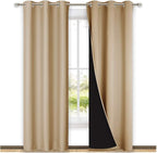NICETOWN Blackout Curtains 80 inches Long, Full Light Blocking Drapes by NICETOWN