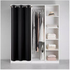Joydeco Blackout Door Curtain for Doorway Privacy 78 Inches Long, Grommet - Image 3