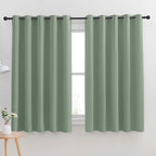 NICETOWN Thermal Insulated Greyish Green Blackout Curtains by NICETOWN