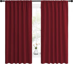 NICETOWN Christmas Patio Door Blackout Curtains, Noise Reducing Curtains and - Image 2