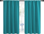 NICETOWN Peacock Blue Blackout Curtains Panels - Image 2