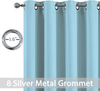 Yakamok Blackout Curtains for Bedroom, Thermal Insulated Grommet Top Drapes for - Image 4