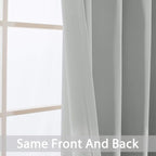 Yakamok Blackout Curtains Room Darkening Thermal Insulated Grommet top Window - Image 5