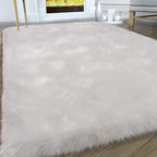 Faux Fur Area Rug, Indoor Plush Floor Carpets - Image 2