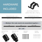 Byondeth Curtain Rods for Windows 16 to 48 or 60 Inches Max 2 Pack Adjustable - Image 2