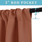 RYB HOME Cafe Blackout Curtains 24 inch Length, RV Curtains - Image 2