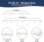 ENJOYBASICS No Drill Curtain Rods - Image 3