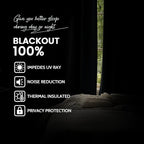 Yakamok Room Darkening 100% Blackout Curtains Grommet Window Treatments - Image 2