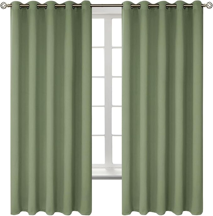 BGment Room Darkening Curtains 63 Inches Long by BGment
