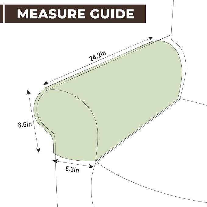 Couch Arm Covers 2 Pcs Sofa Armrest Covers Stretch Couch, Armrest Cover - Image 2
