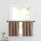 RYB HOME Cafe Blackout Curtains 24 inch Length, RV Curtains by RYBHOME