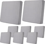 Newwiee 8Pcs Patio Cushion Covers Stretch Outdoor Cushion Cover Replacement by Newwiee