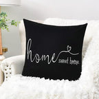 MFGNEH Home Sweet Home Quotes Farmhouse Pillow Covers 18x18 Inch, Farmhouse - Image 2