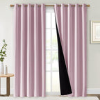 NICETOWN 100% Blackout Window Curtain Panels, Heat and Cold Blocking Drapes by NICETOWN