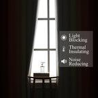 Estelar Textiler Burnt Orange and Greyish White Ombre Blackout Curtains 90 Inch - Image 3