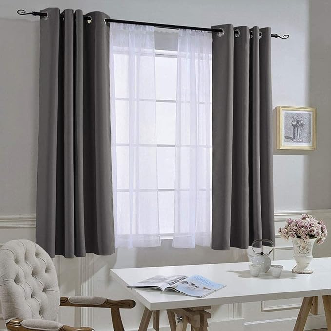 NICETOWN Blackout Curtains for Bedroom 63 inch Length 2 Panels - Image 7
