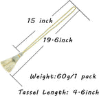 Fenghuangwu 2 Pack Curtain Tie Backs Rope Tassels - Image 2