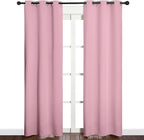 NICETOWN Window Curtain Panels, Thermal Insulated Solid Grommet Blackout - Image 2