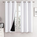 ChrisDowa White 100% Blackout Curtains by ChrisDowa