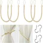 BEL AVENIR Curtain Rope Tiebacks, Drapery Rope Holdbacks by BELAVENIR