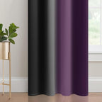 Yakamok Blackout Ombre Purple and Black Curtains - Image 4