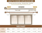 KAMANINA 2 Pack Curtain Rods for Windows 48 to 84 Inch, 7/8 Inch Single - Image 7