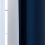 Yakamok Blue and Greyish White Ombre Curtains, Room Darkening Gradient Color - Image 5