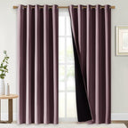NICETOWN 100% Blackout Window Curtain Panels, Cold and Full Light Blocking by NICETOWN