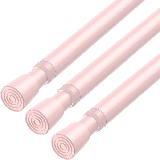AIZESI Spring Tension Rods Adjustable Tension Curtain Rod Small Tension Rod No by AIZESITENSIONROD